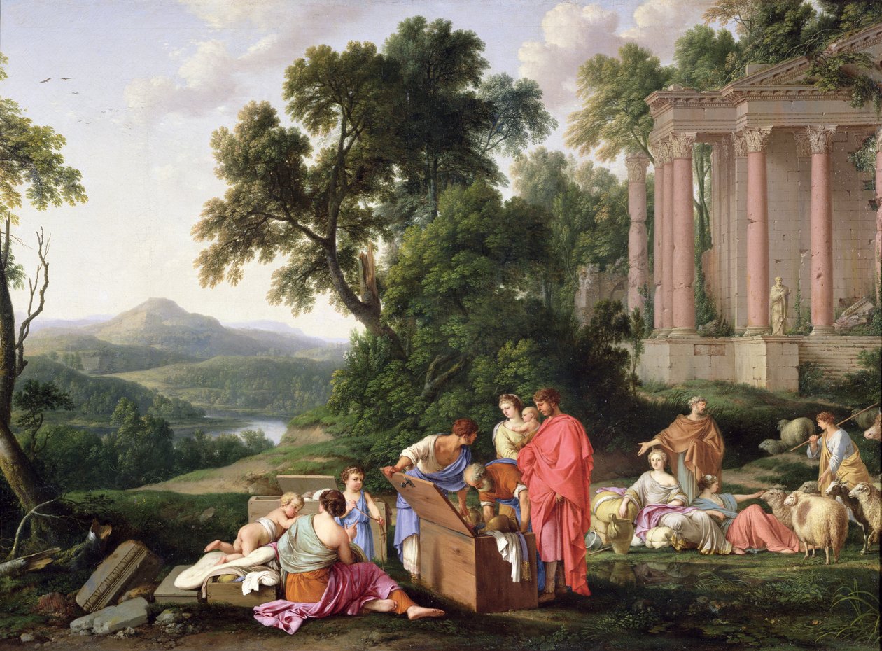 Laban Hledání idolů, 1647 od Laurent de la Hyre