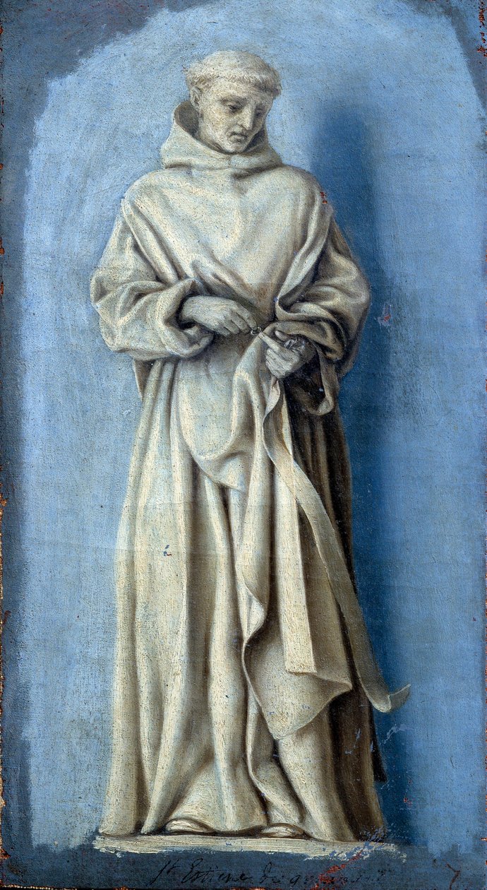 Saint Etienne de Grammont držící prsten v pravé ruce Camaieu obraz na plátně od Laurenta de La Hyre (1606-1656) 17. století Sun. 0,35 x 0,19 m Paříž. muzeum Louvre od Laurent de la Hyre