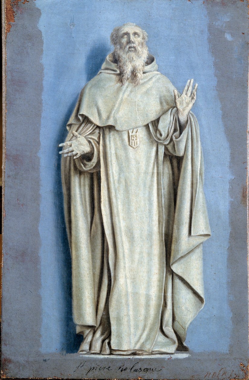 Saint Pierre Nolasque (1189-1256) v extázi Malba s camaieu na plátně od Laurenta de La Hyre (1606-1656) 17. století Sun. 0,36 x 0,23 m Paříž. muzeum Louvre od Laurent de la Hyre