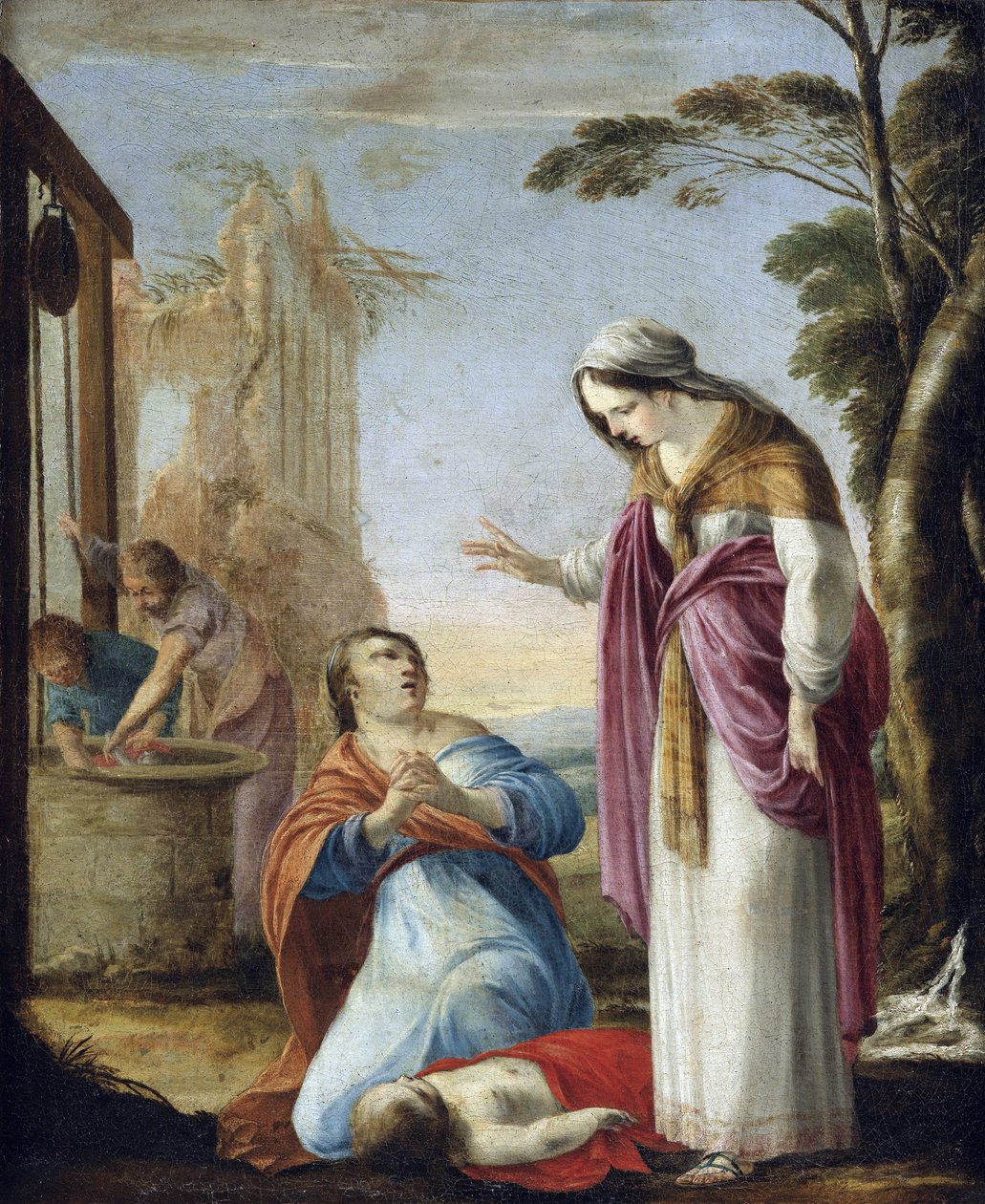 Svatá Alžběta Uherská (1207-1231) - Svatá Alžběta Duryňská - Zázrak svaté Alžběty Durynské - Obraz Laurenta de La Hyre (1606-1656) - Olej na plátně, 77,5x64 - Soukromá sbírka od Laurent de la Hyre