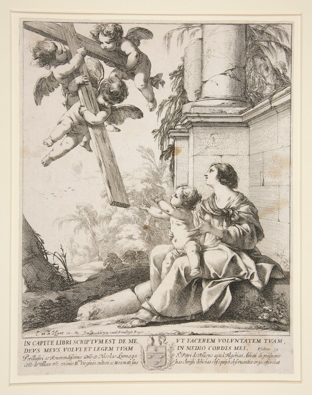 Panna s anděly od Laurent de la Hyre