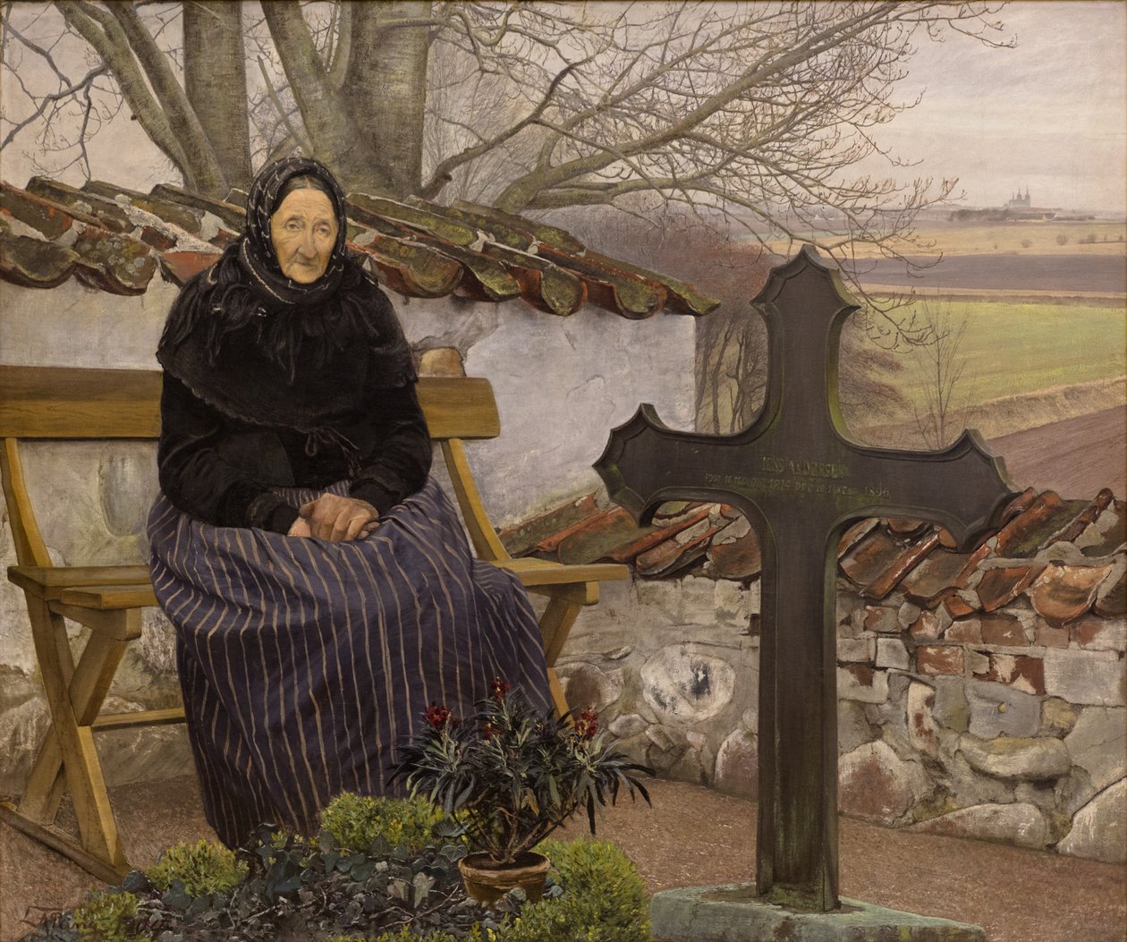 Na hřbitově ve Fløngu od Laurits Andersen Ring