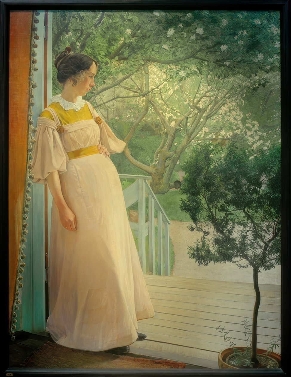 Na dveřích verandy od Laurits Andersen Ring