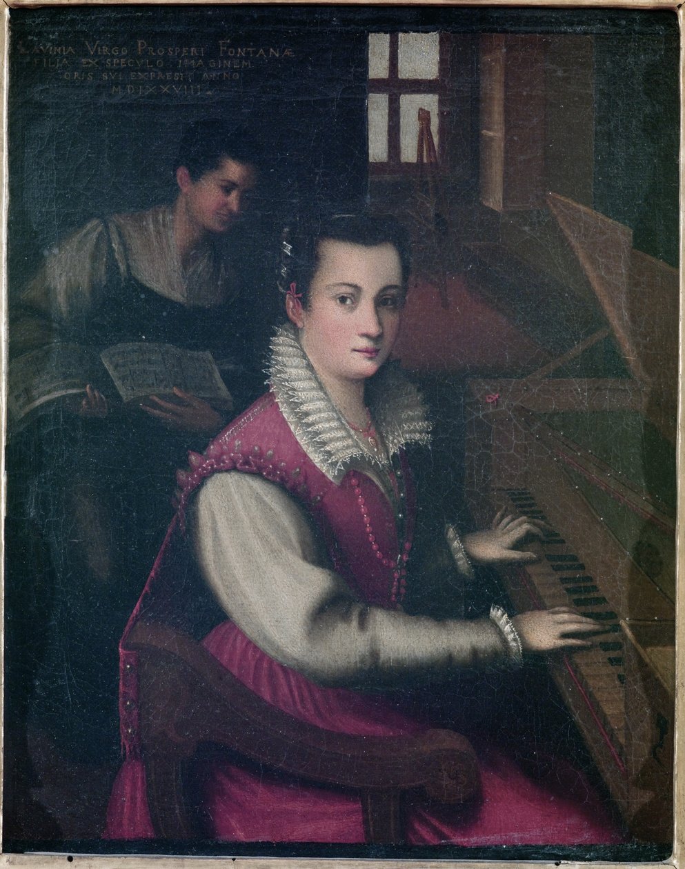 Autoportrét, 1578 (olej bez plátna) od Lavinia Fontana