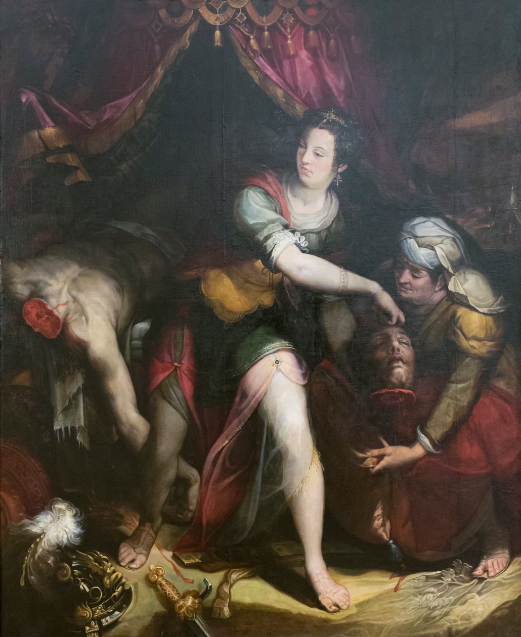 Judith a Holofernes, Lavinia Fontana (olej na plátně) od Lavinia Fontana