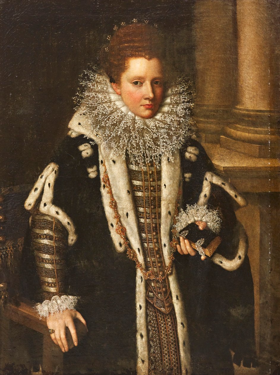 Portrét Costanzy Sforzy ze Santa Fiory od Lavinia Fontana