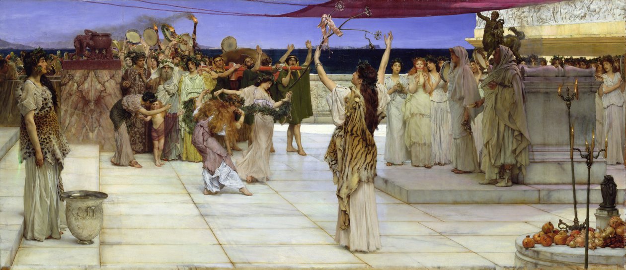Věnování Bakchovi, 1889 od Lawrence Alma Tadema