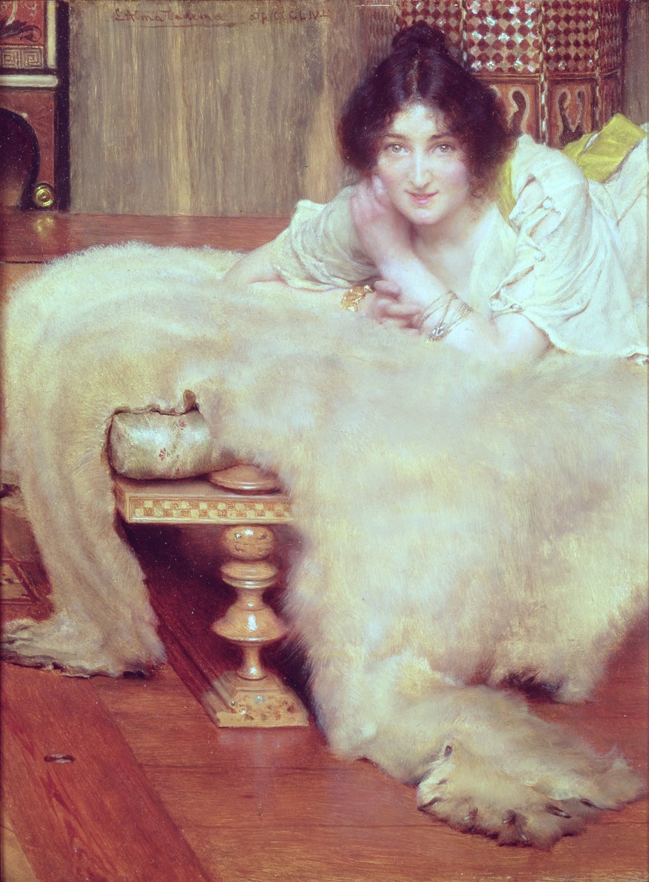 A Listener: The Bear Rug, 1899 od Lawrence Alma Tadema