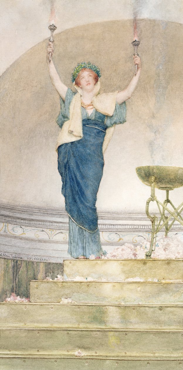 Kněžka Hymenu (wc na papíře) od Lawrence Alma Tadema