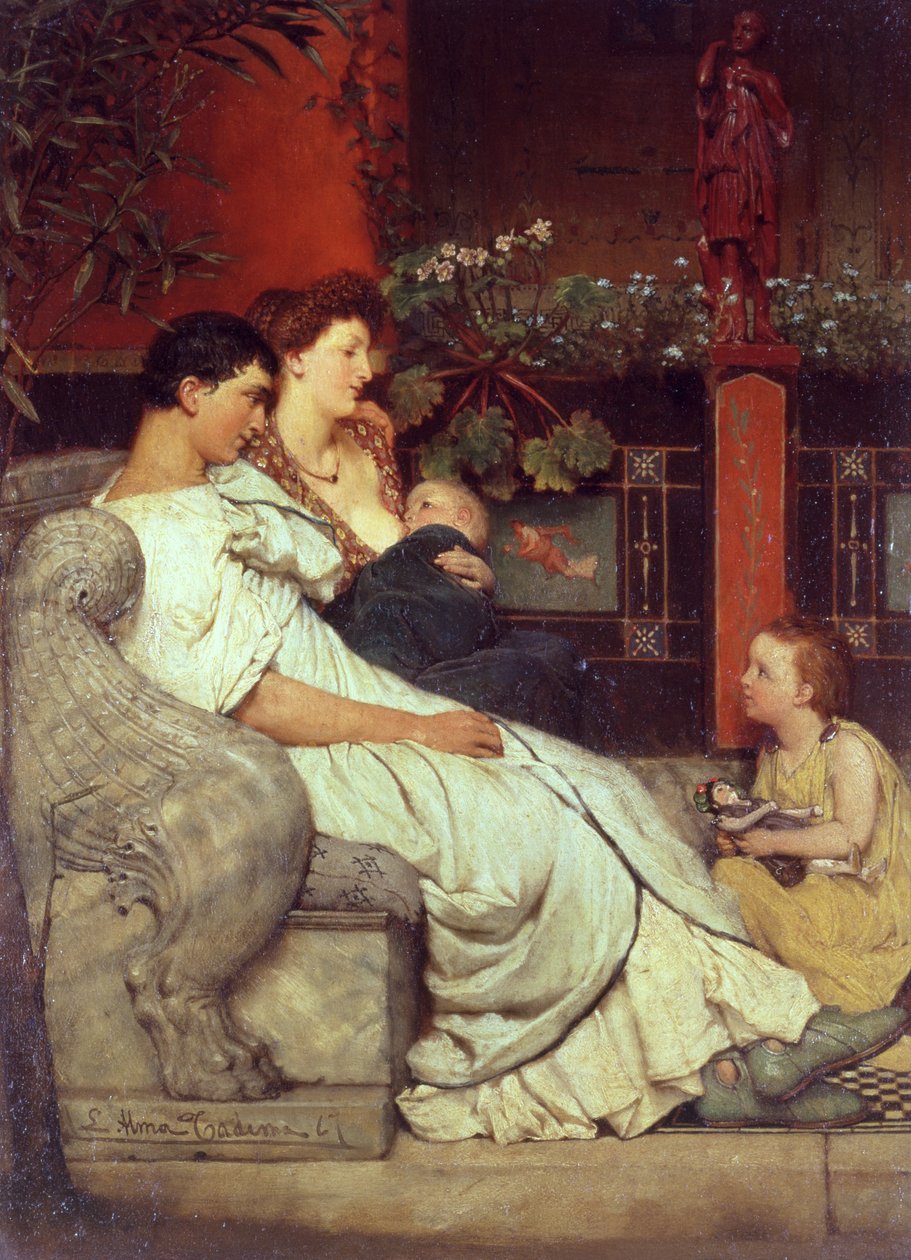 Římská rodina, 1867 od Lawrence Alma Tadema