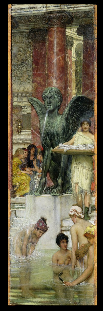 V římských lázních nebo římské ženy v lázních, 1876 od Lawrence Alma Tadema