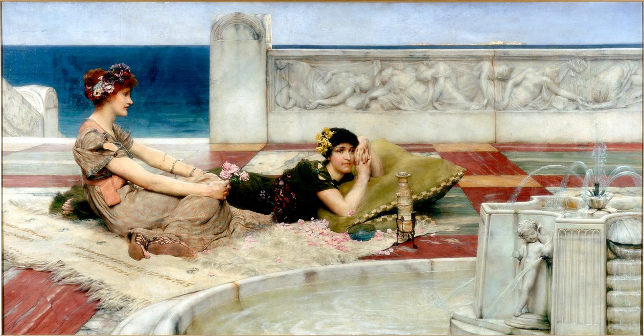 Láska v nečinnosti, kolem roku 1891 od Lawrence Alma Tadema
