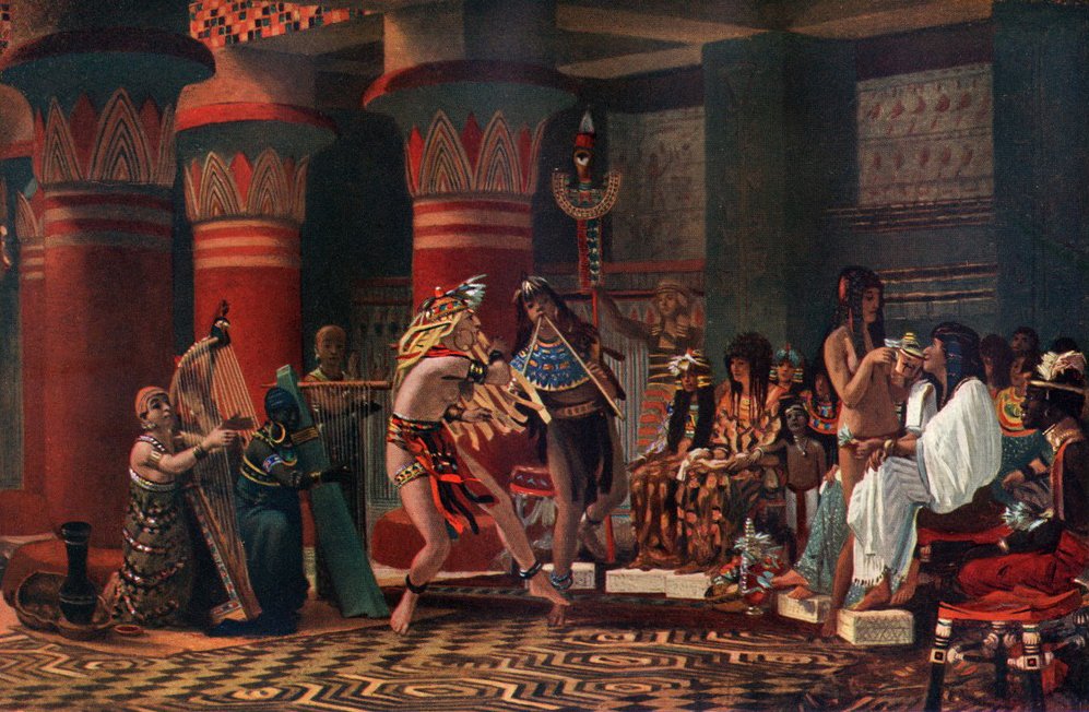 Zábava ve starověkém Egyptě od Lawrence Alma Tadema