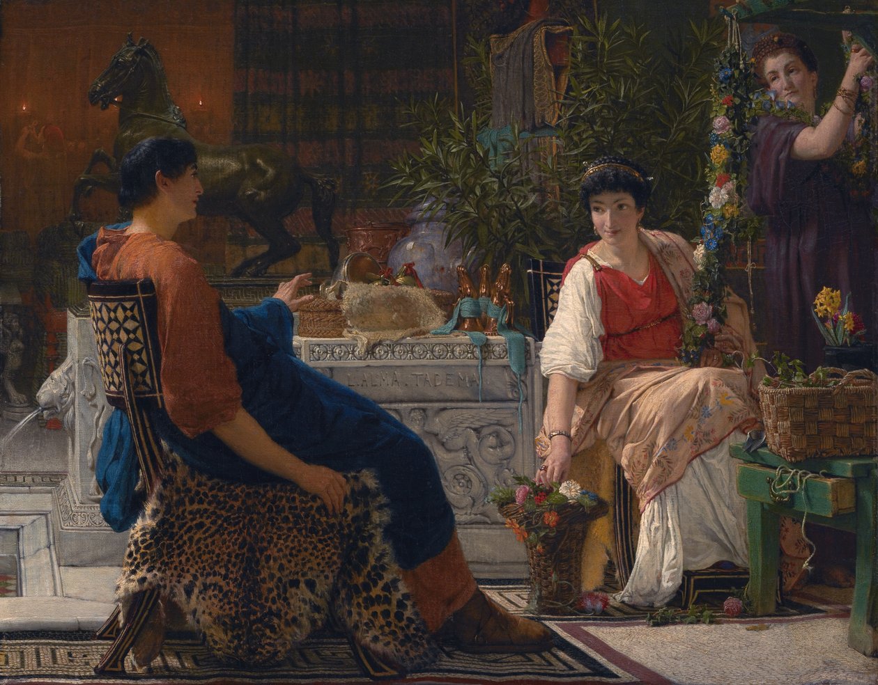 Přípravy na slavnost od Lawrence Alma Tadema