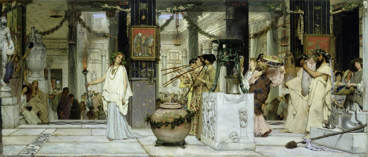 Vintage Festival ve starém Římě, 1871 od Lawrence Alma Tadema