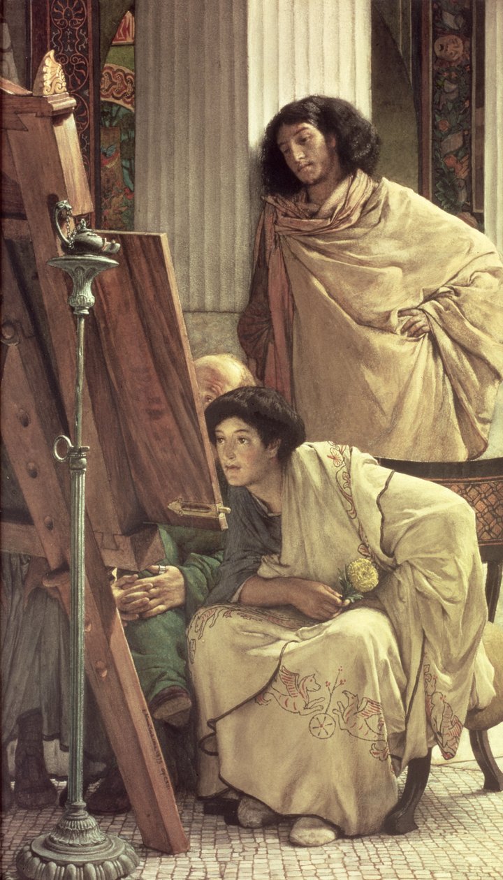 Návštěva ve studiu, 1873 od Lawrence Alma Tadema