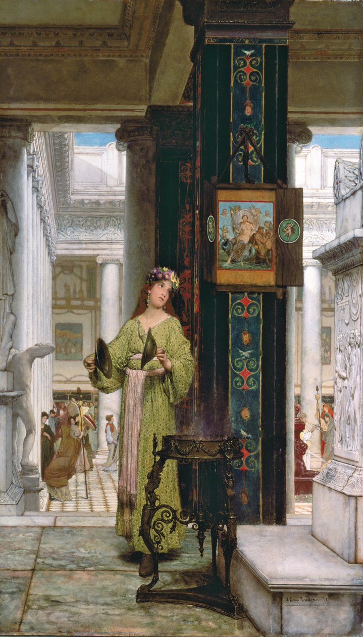 V chrámu, 1871 od Lawrence Alma Tadema