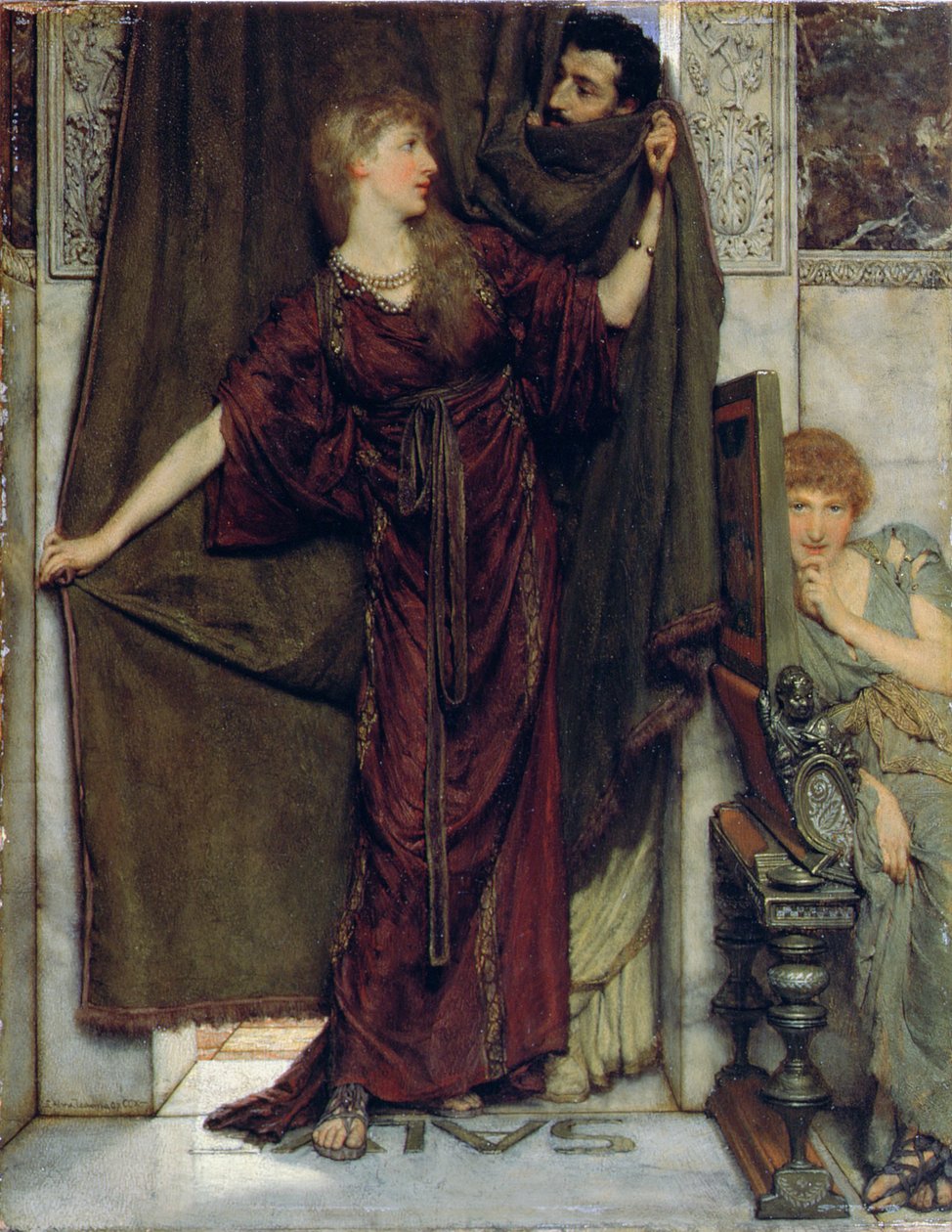 Moje sestra není doma, 1879 od Lawrence Alma Tadema