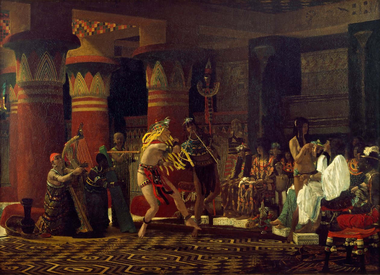 Zábavy ve starověkém Egyptě, před 3000 lety, 1863 od Lawrence Alma Tadema