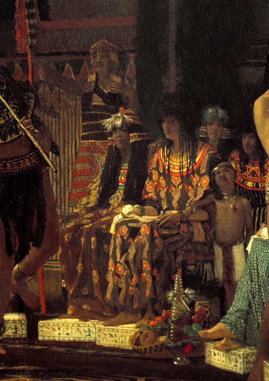 Zábavy ve starověkém Egyptě, před 3000 lety, 1863 detail olej na plátně 408302 od Lawrence Alma Tadema