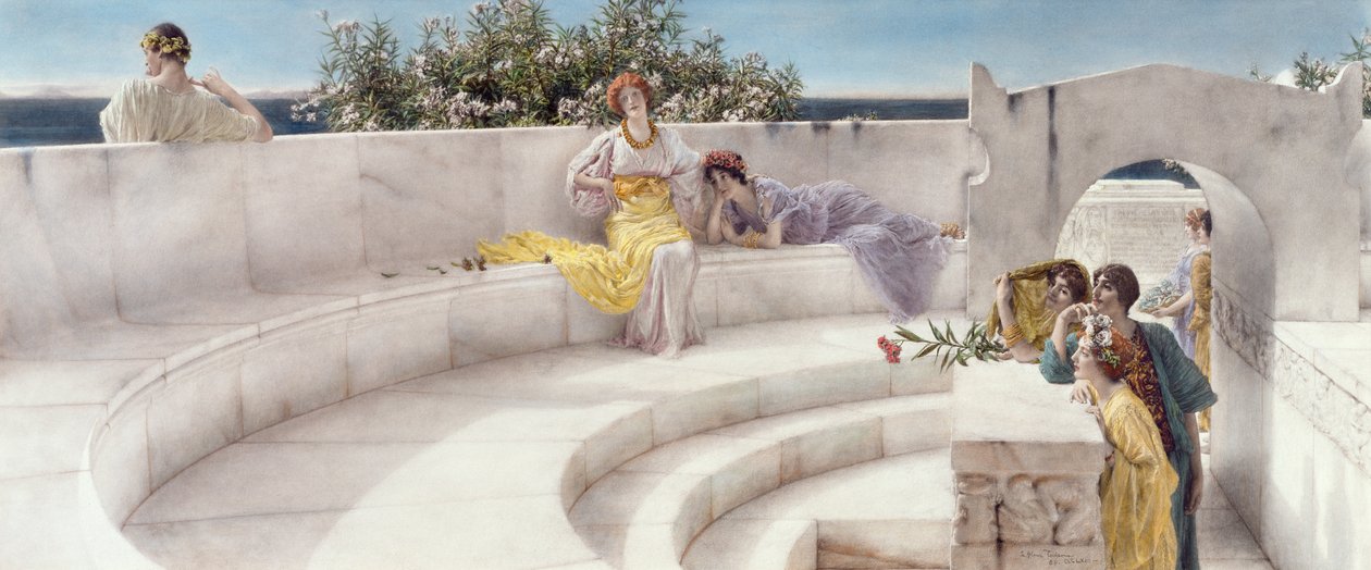 Pod střechou modrého jónského počasí, 1901 od Lawrence Alma Tadema