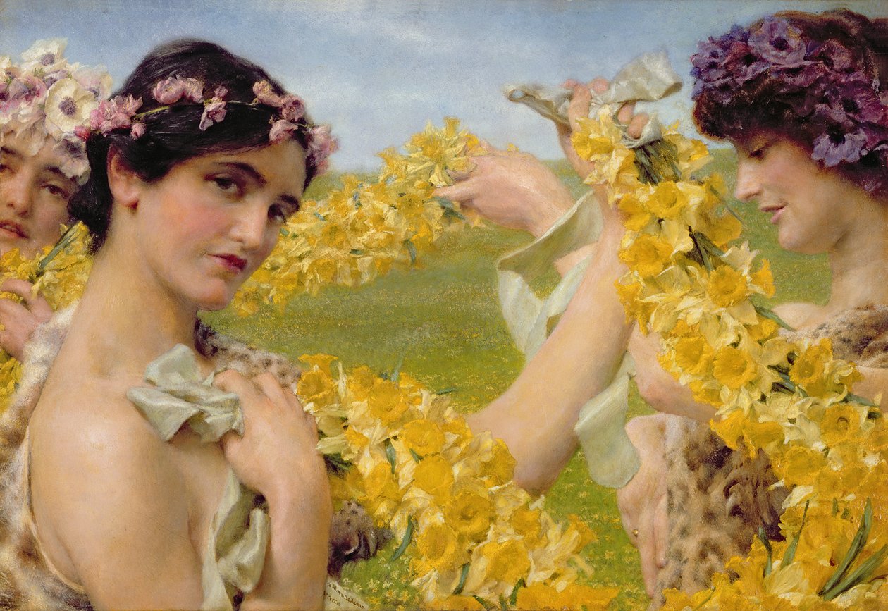 Když se květiny vrátí, kolem roku 1911 od Lawrence Alma Tadema