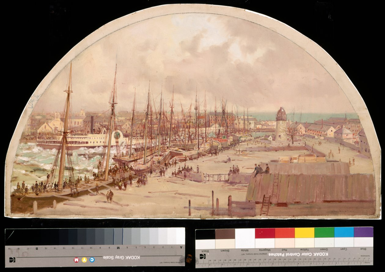 Velká povodeň v řece Chicago, 1849, 1900 od Lawrence Carmichael Earle