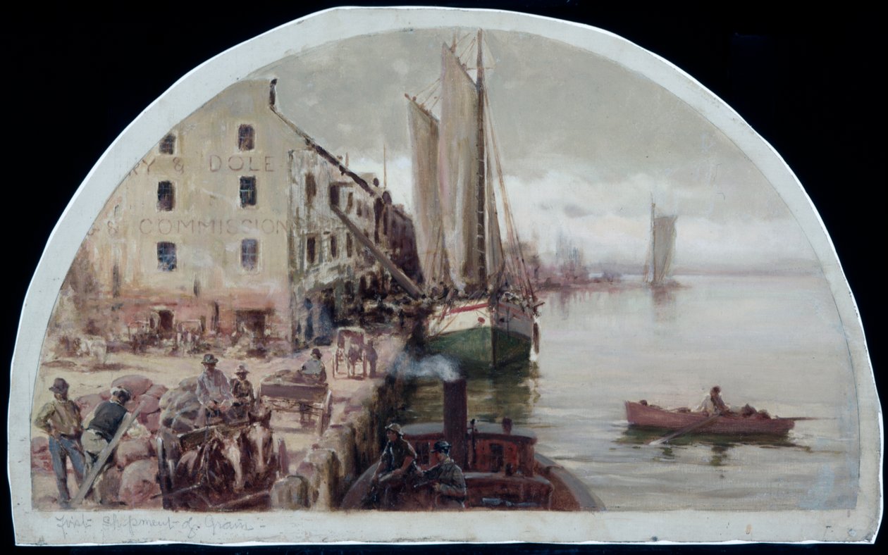 První obilný výtah v Chicagu, 1838, 1900 od Lawrence Carmichael Earle
