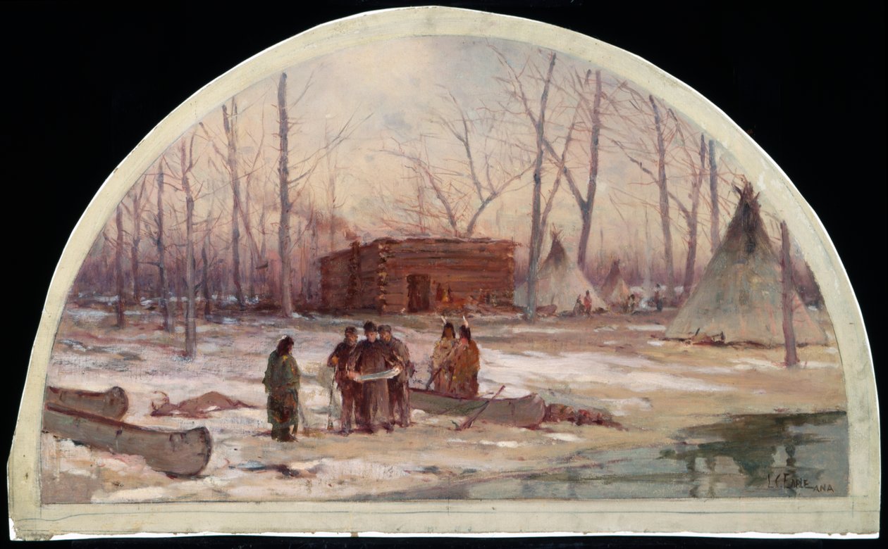 Zimní čtvrť otce Markéty, 1674, 1900 od Lawrence Carmichael Earle