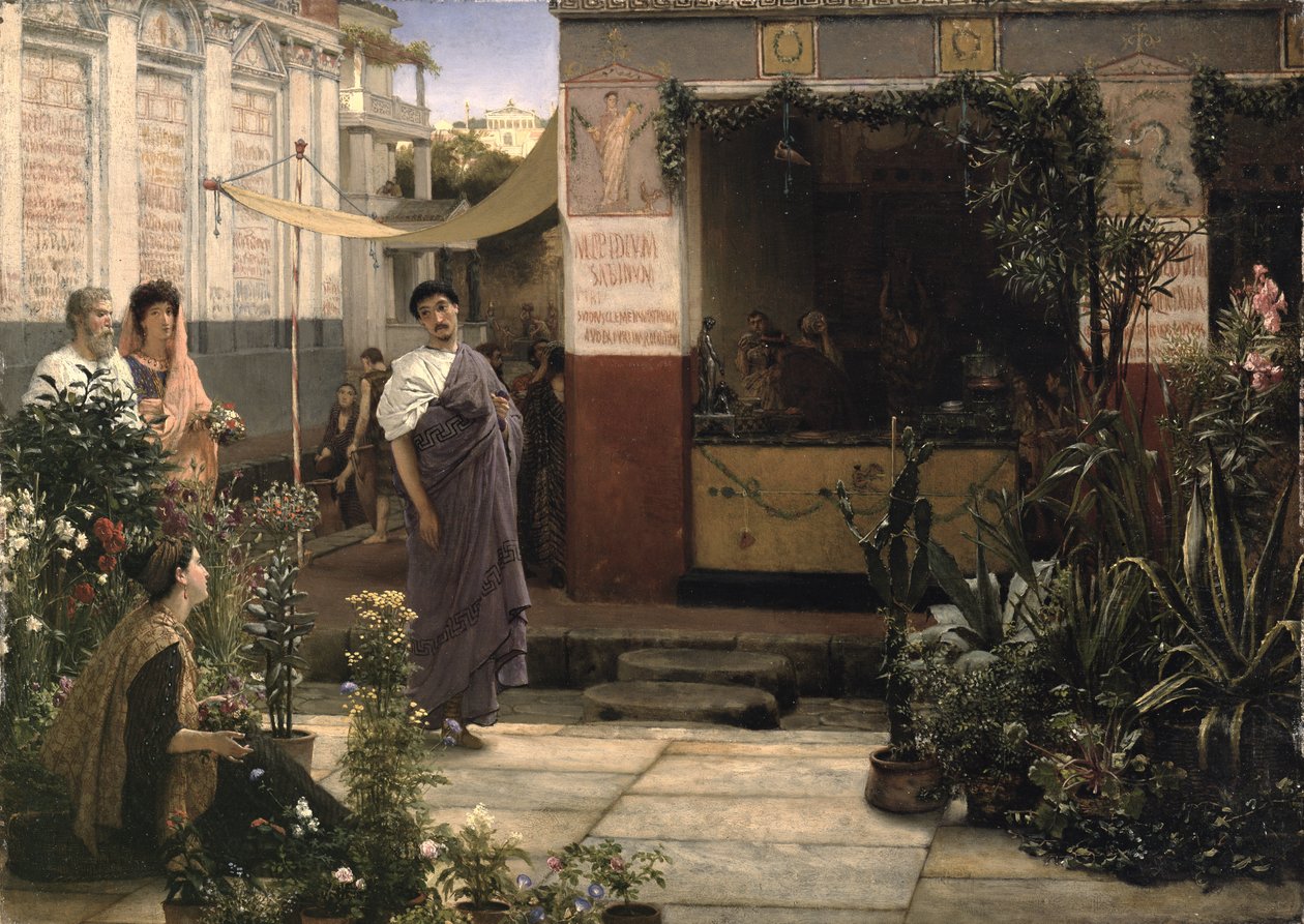 Římský květinový trh od Lawrence Alma Tadema