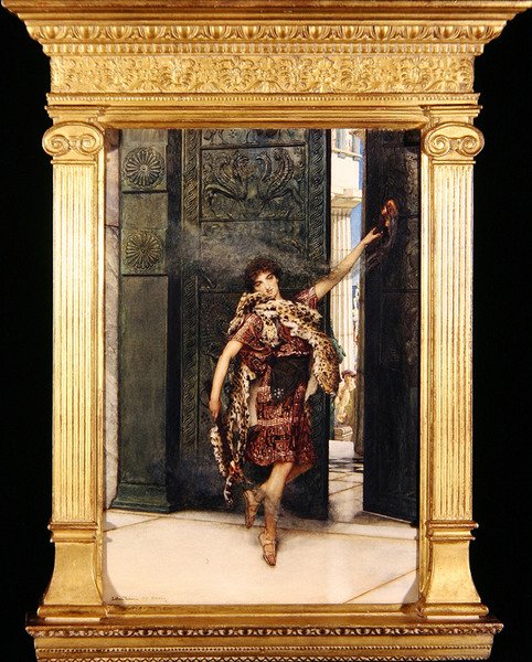 Tanec před tymiánem (akvarel na papíře) (viz také 349100) od Lawrence Alma Tadema