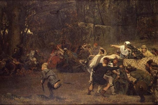 Gunthram Bose a jeho dcery, AD 572 od Lawrence Alma Tadema