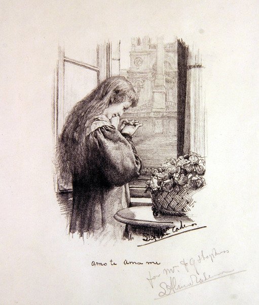 Marciana - miluji tě, miluji mě (litho) od Lawrence Alma Tadema