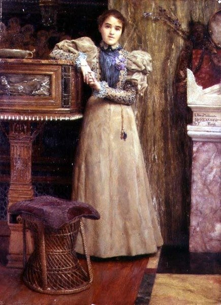 Portrét Clothilde Enid, dcery Edwarda Onslowa Forda od Lawrence Alma Tadema