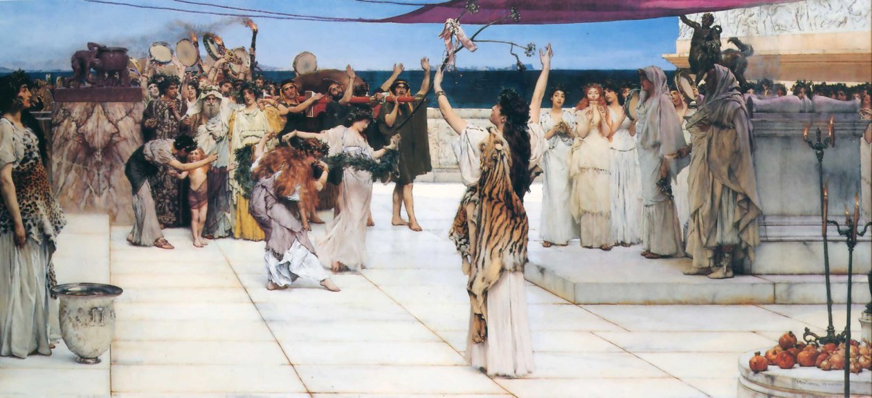 Věnování Bakchovi od Lawrence Alma Tadema
