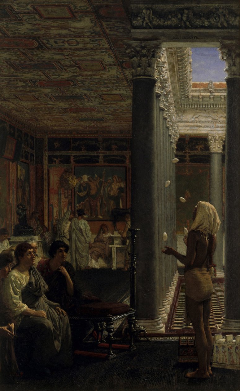 Žonglér, 1870 od Lawrence Alma Tadema