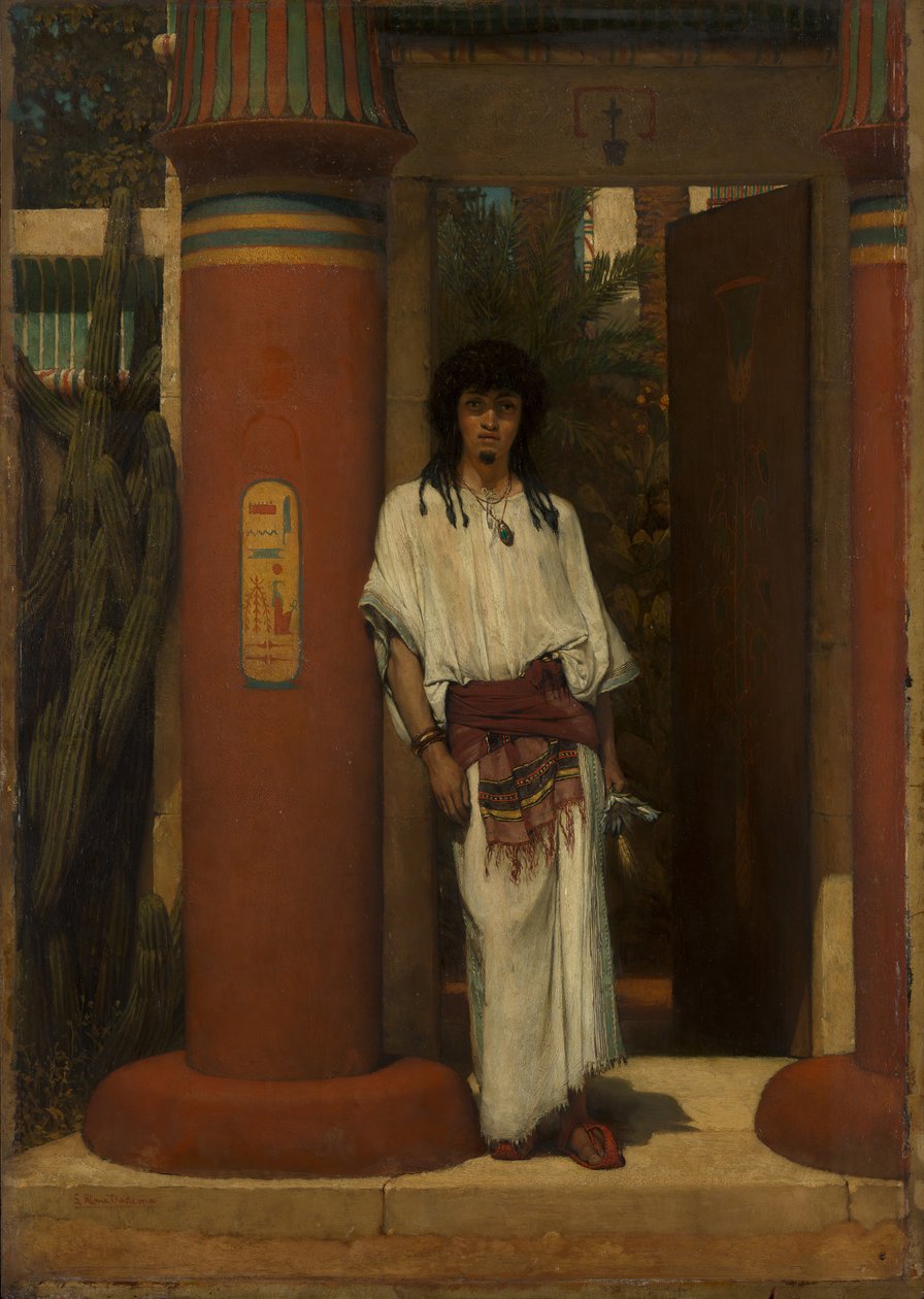 Egypťan ve dveřích, 1865. od Lawrence Alma Tadema