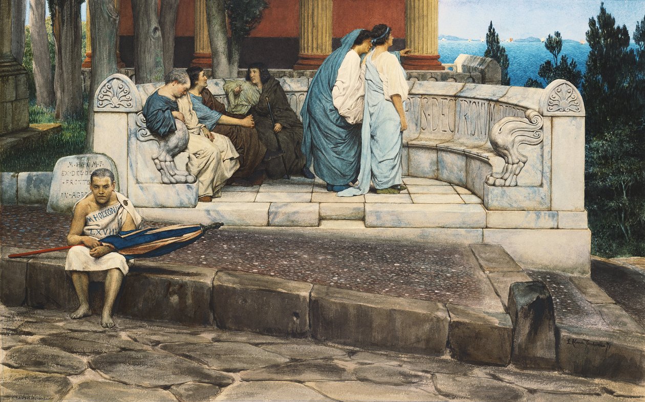 Pokud pódium, 1871 od Lawrence Alma Tadema