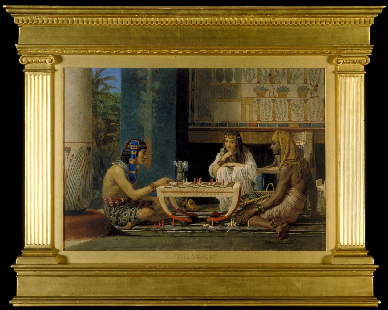 Egyptští šachisté, 1865 od Lawrence Alma Tadema