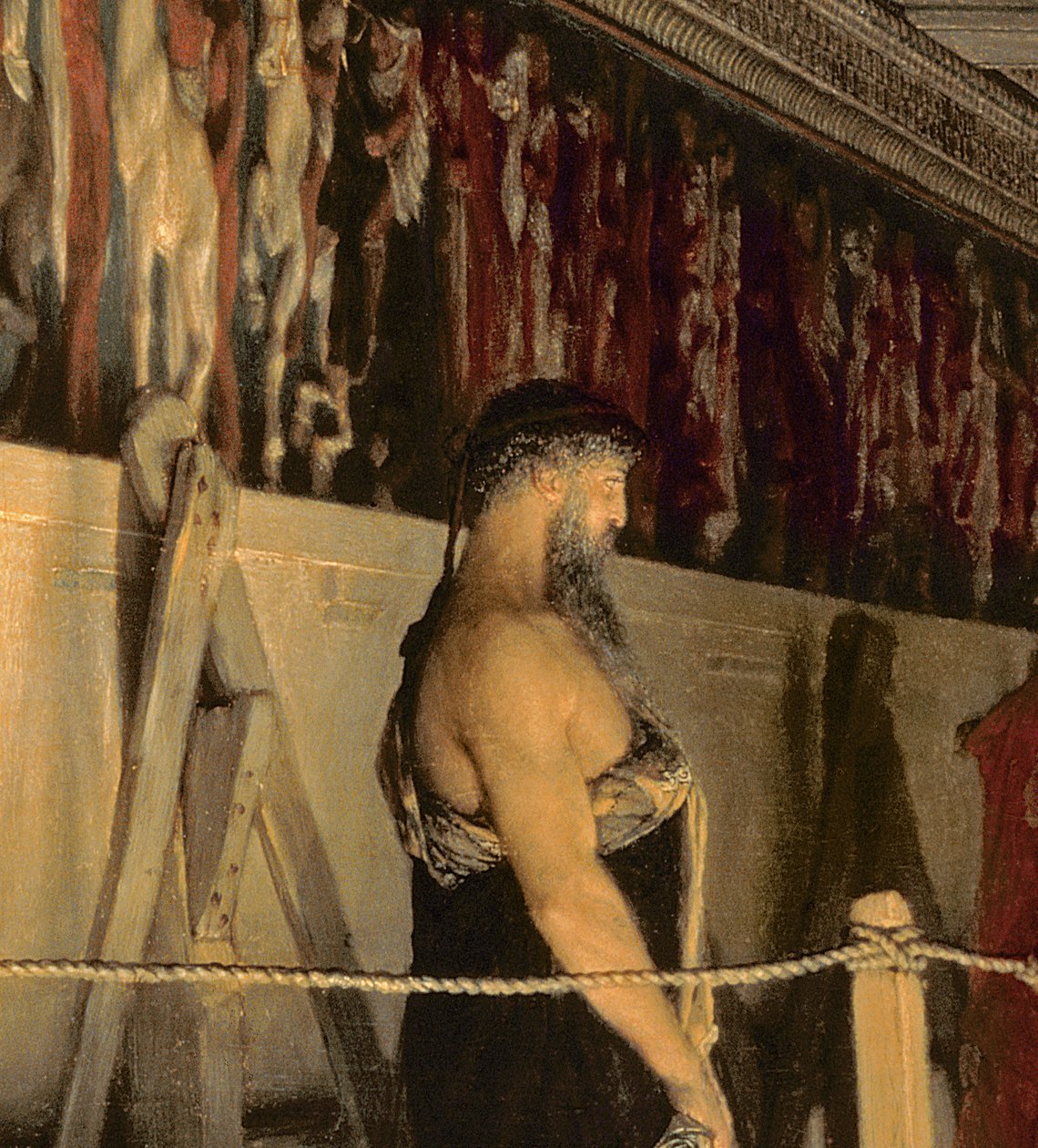 Pheidias a vlys Parthenonu, Atény, 1868 od Lawrence Alma Tadema
