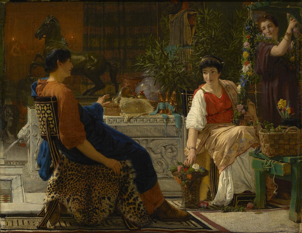 Přípravy na Slavnosti od Lawrence Alma Tadema