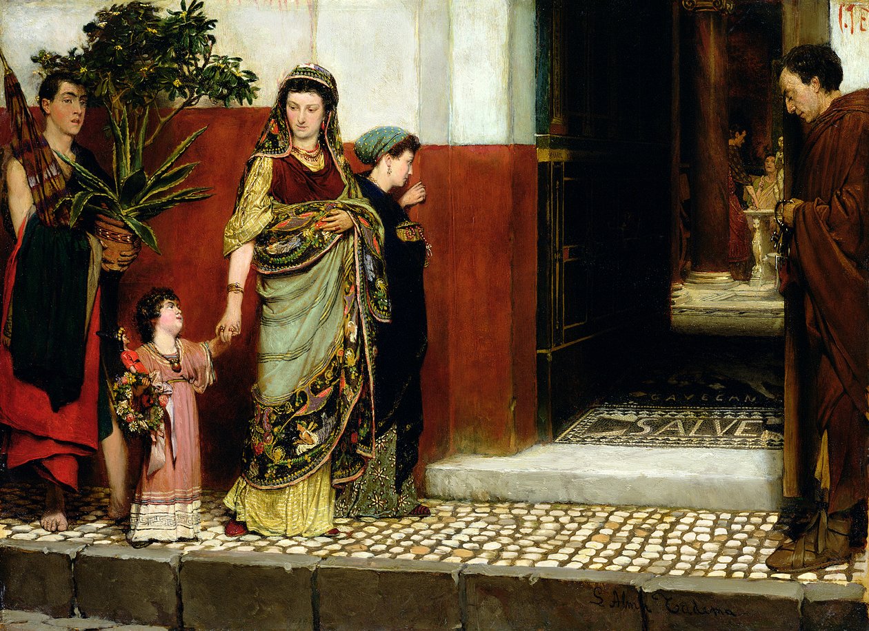 Návrat z Marketu od Lawrence Alma Tadema