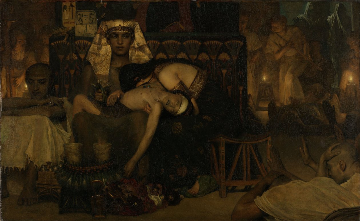 Smrt faraonova prvorozeného syna od Lawrence Alma Tadema