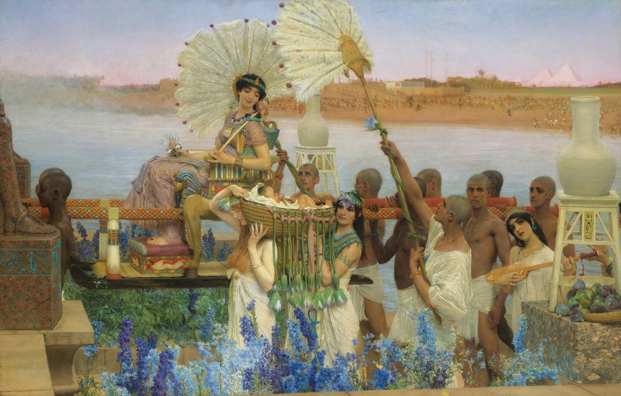 Nalezení Mojžíše od Lawrence Alma Tadema