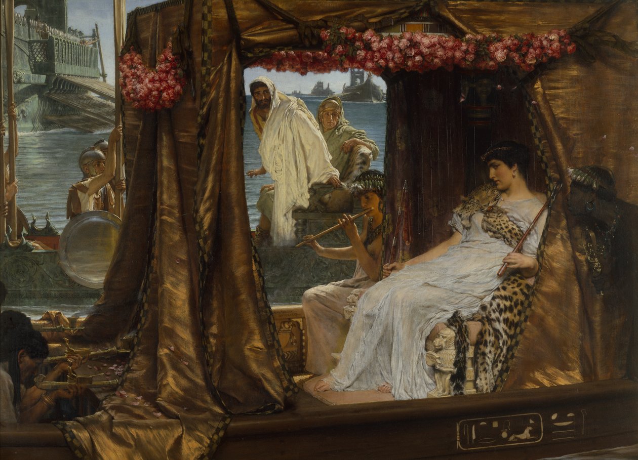 Setkání Antonia a Kleopatry od Lawrence Alma Tadema