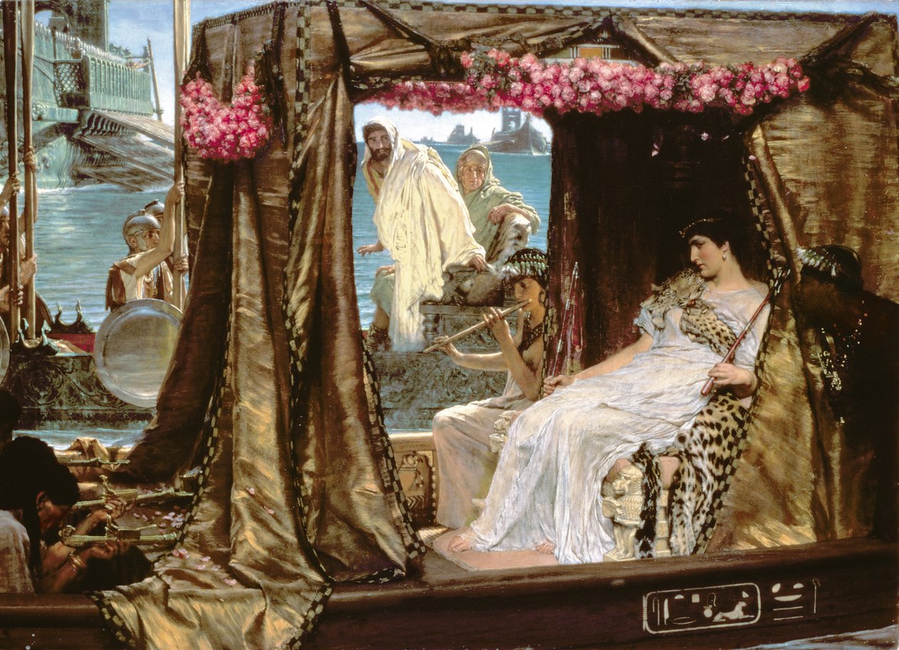 Setkání Antonína a Kleopatry od Lawrence Alma Tadema