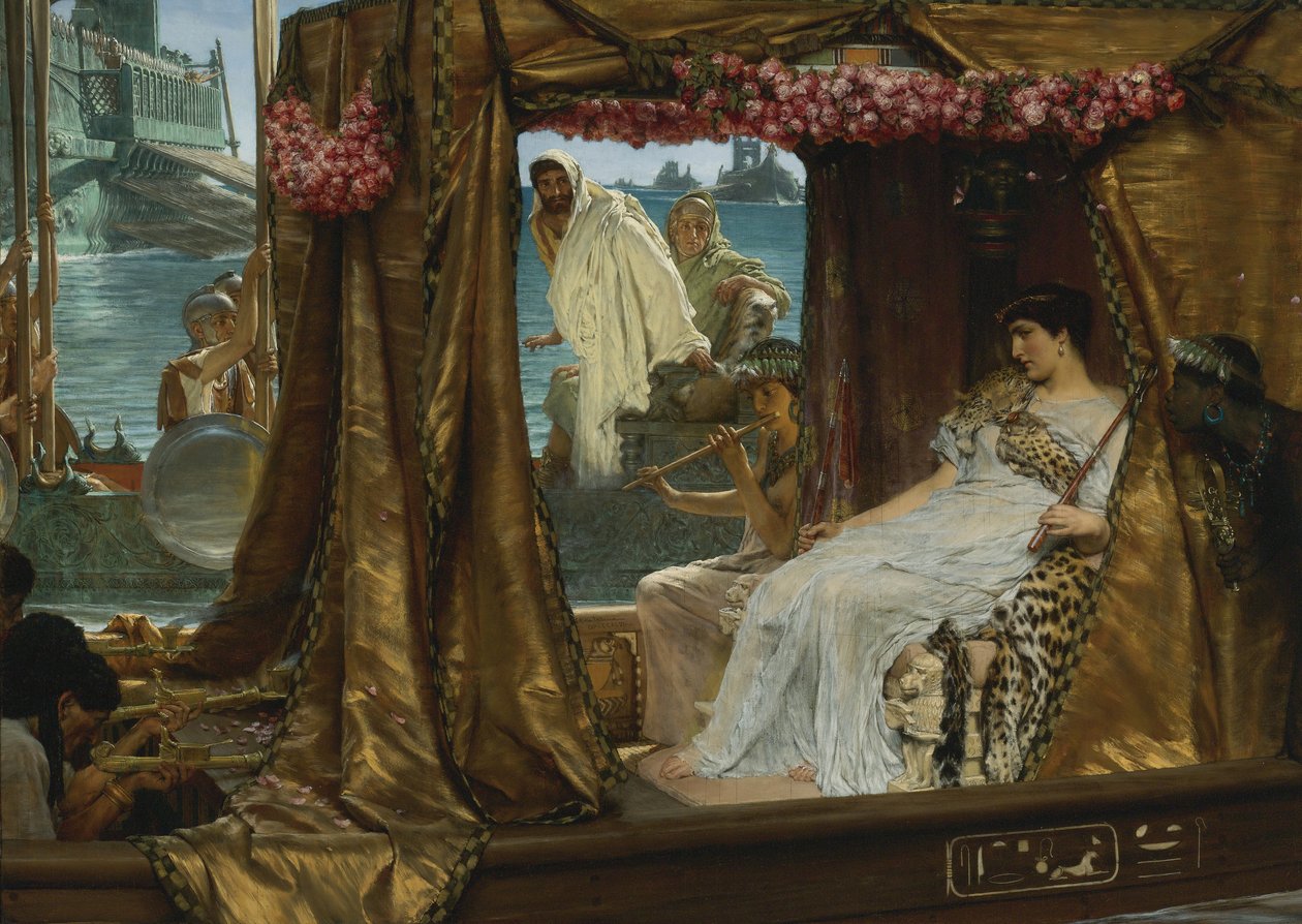 Setkání Antonia a Kleopatry, 1885 od Lawrence Alma Tadema