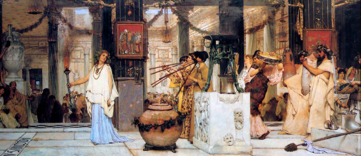 Festival vinobraní od Lawrence Alma Tadema