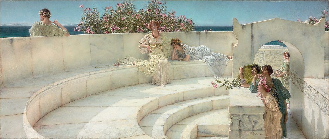 Pod střechou modrého Jónského počasí, 1901 od Lawrence Alma Tadema