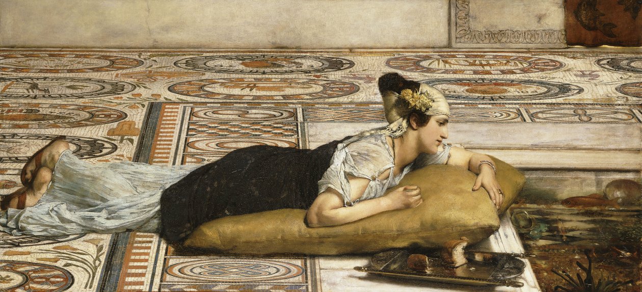 Vodní mazlíčci: Zlatá rybka, 1874 od Lawrence Alma Tadema